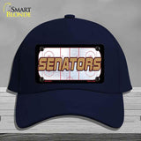 SENATORS Graphic Novelty License Plate Hat HAT-MLP-14676 Cotton Navy