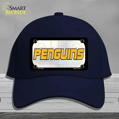PENGUINS Graphic Novelty License Plate Hat HAT-MLP-14678 Cotton Navy