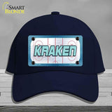 KRAKEN Graphic Novelty License Plate Hat HAT-MLP-14680 Cotton Navy