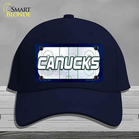 CANUCKS Graphic Novelty License Plate Hat HAT-MLP-14685 Cotton Navy