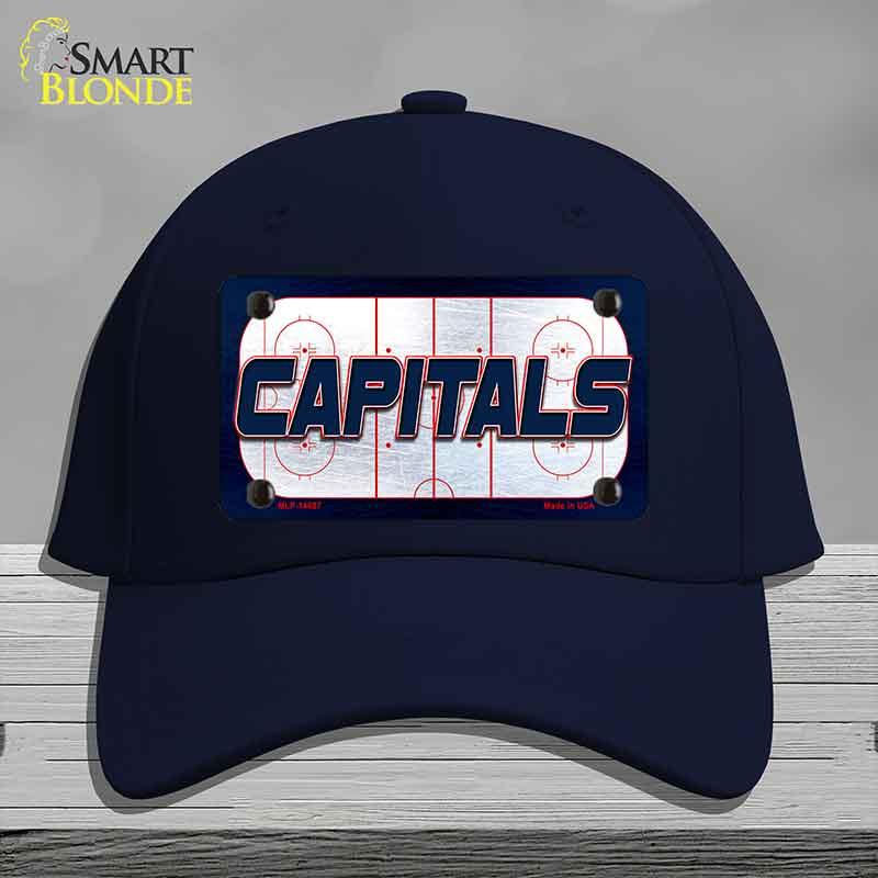 CAPITALS Graphic Novelty License Plate Hat HAT-MLP-14687 Cotton Navy