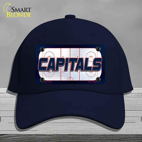 CAPITALS Graphic Novelty License Plate Hat HAT-MLP-14687 Cotton Navy