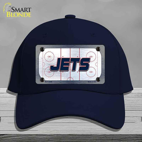 JETS Graphic Novelty License Plate Hat HAT-MLP-14688 Cotton Navy