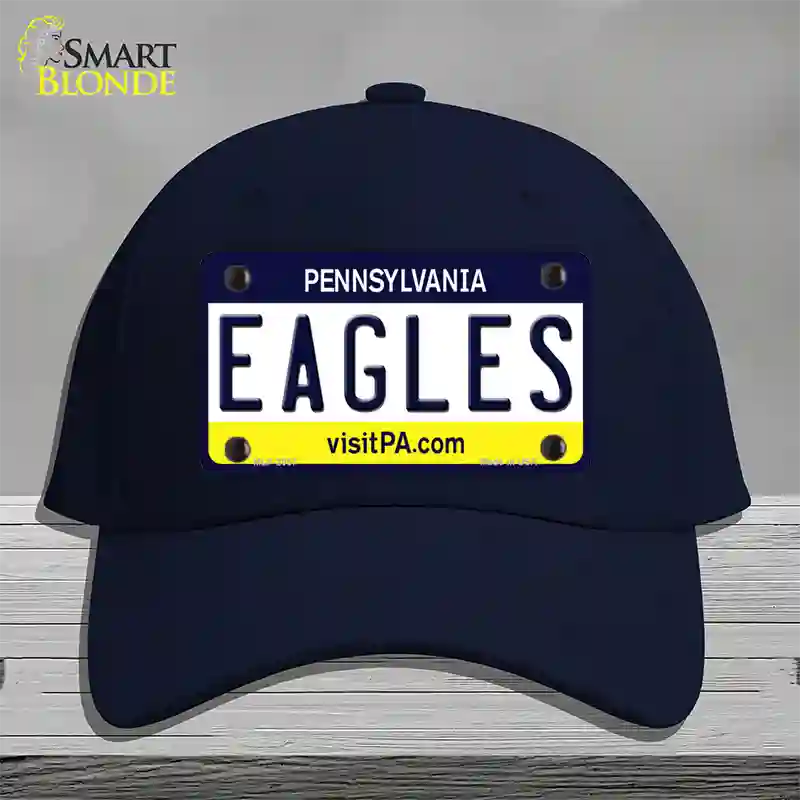 Eagles Pennsylvania State Novelty License Plate Hat Cotton / Navy