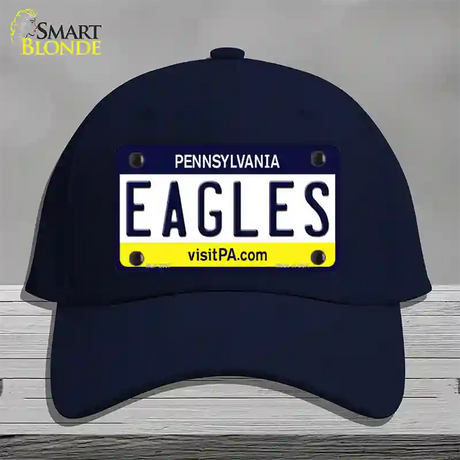 Eagles Pennsylvania State Novelty License Plate Hat Cotton / Navy