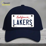 Lakers California State Novelty License Plate Hat Cotton / Navy