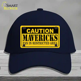 Caution Mavericks Fan Novelty License Plate Hat Cotton / Navy