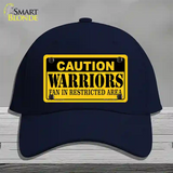 Caution Warriors Fan Novelty License Plate Hat Cotton / Navy