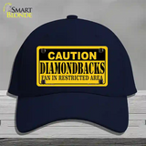 Caution Diamondbacks Fan Novelty License Plate Hat Cotton / Navy