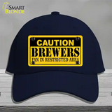 Caution Brewers Fan Novelty License Plate Hat Cotton / Navy