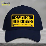 Caution Hurricanes Novelty License Plate Hat Cotton / Navy
