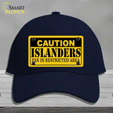 Caution Islanders Novelty License Plate Hat Cotton / Navy