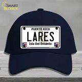 Lares Puerto Rico Novelty License Plate Hat Cotton / Navy