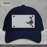 Scorpion Offset Novelty License Plate Hat Cotton / Navy