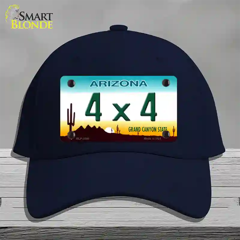 4X4 Arizona Novelty License Plate Hat Cotton / Navy