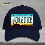 Good As It Gets Arizona Novelty License Plate Hat Cotton / Navy