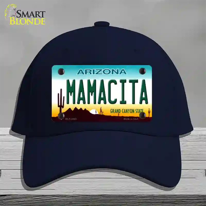 Mamacita Arizona Novelty License Plate Hat Cotton / Navy