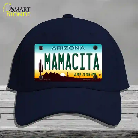 Mamacita Arizona Novelty License Plate Hat Cotton / Navy