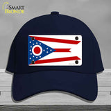 Ohio State Flag Novelty License Plate Hat Cotton Navy