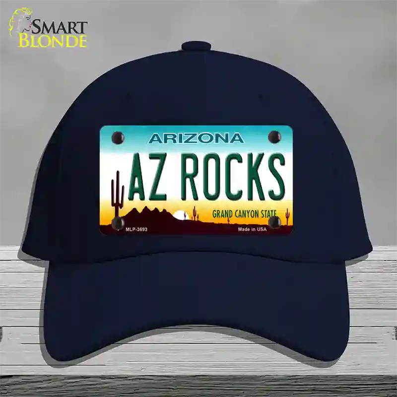 Az Rocks Novelty License Plate Hat Cotton / Navy