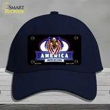 America United Novelty License Plate Hat Cotton / Navy