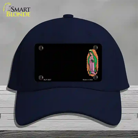 Virgin Mary Offset Novelty License Plate Hat Cotton / Navy
