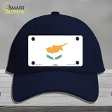 Cyprus Flag Novelty License Plate Hat Cotton / Navy