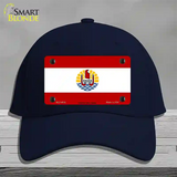 French Polynesia Flag Novelty License Plate Hat Cotton / Navy