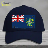 Pitcairn Islands Flag Novelty License Plate Hat Cotton / Navy
