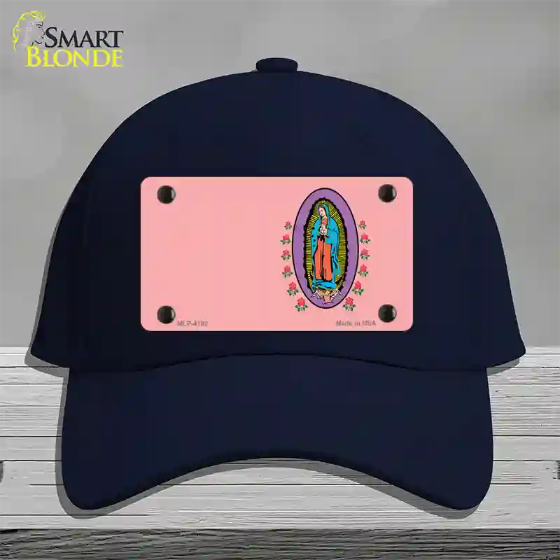Virgin Mary Pink Novelty License Plate Hat Cotton / Navy