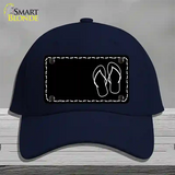 Flip Flops Offset Novelty License Plate Hat Cotton / Navy