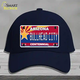 Arizona Centennial Bullhead City Novelty License Plate Hat Cotton / Navy