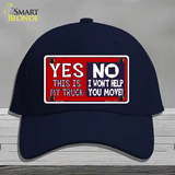 Yes This Is My Truck Novelty License Plate Hat Cotton / Navy