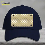 Gold Polka Dot Novelty License Plate Hat Cotton / Navy