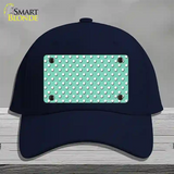 Mint Polka Dot Novelty License Plate Hat Cotton / Navy