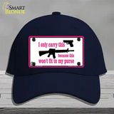 I Carry This Gun Novelty License Plate Hat Cotton / Navy