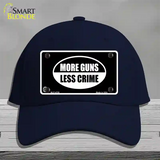More Guns Less Crime Novelty License Plate Hat Cotton / Navy