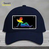 Mud Flap Girl Novelty License Plate Hat Cotton Navy