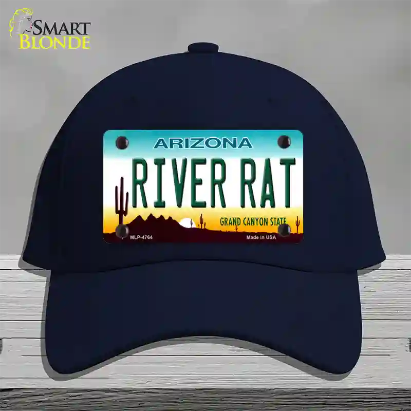 River Rat Arizona Novelty License Plate Hat Cotton / Navy