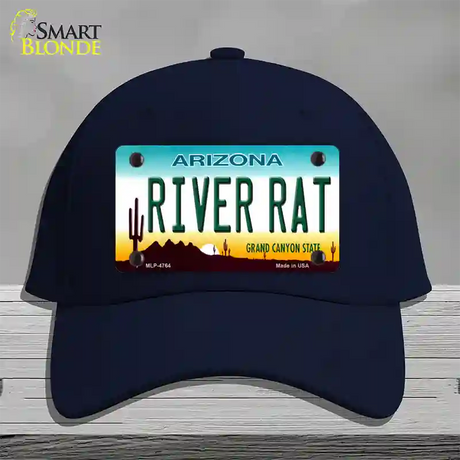 River Rat Arizona Novelty License Plate Hat Cotton / Navy