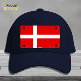 Denmark Flag Novelty License Plate Hat Cotton / Navy