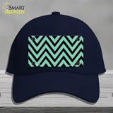 Mint Black Chevron Novelty License Plate Hat Cotton / Navy