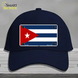 Cuba Flag Novelty License Plate Hat Cotton / Navy