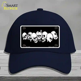 Skulls Novelty License Plate Hat Cotton / Navy