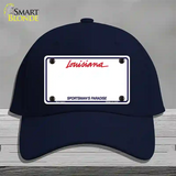Louisiana Sportsman Blank Plate Novelty License Plate Hat Cotton / Navy