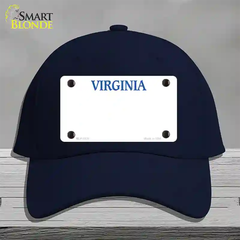 Virginia Old Dominion Blank Novelty License Plate Hat Cotton / Navy