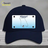Missouri Show Me Blank Novelty License Plate Hat Cotton / Navy