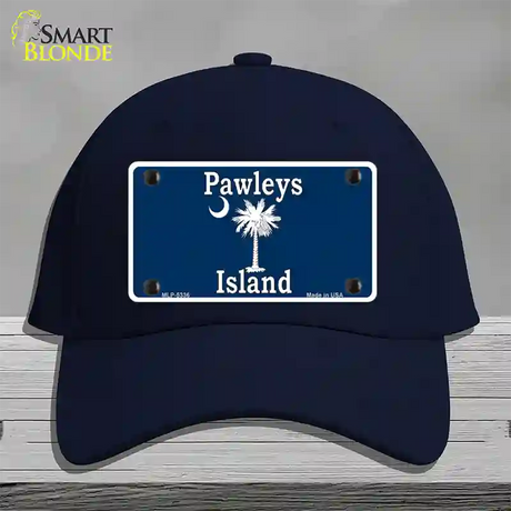 Pawleys Island Blue Novelty License Plate Hat Cotton / Navy
