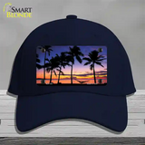 Sunset Hammock Novelty License Plate Hat Cotton / Navy