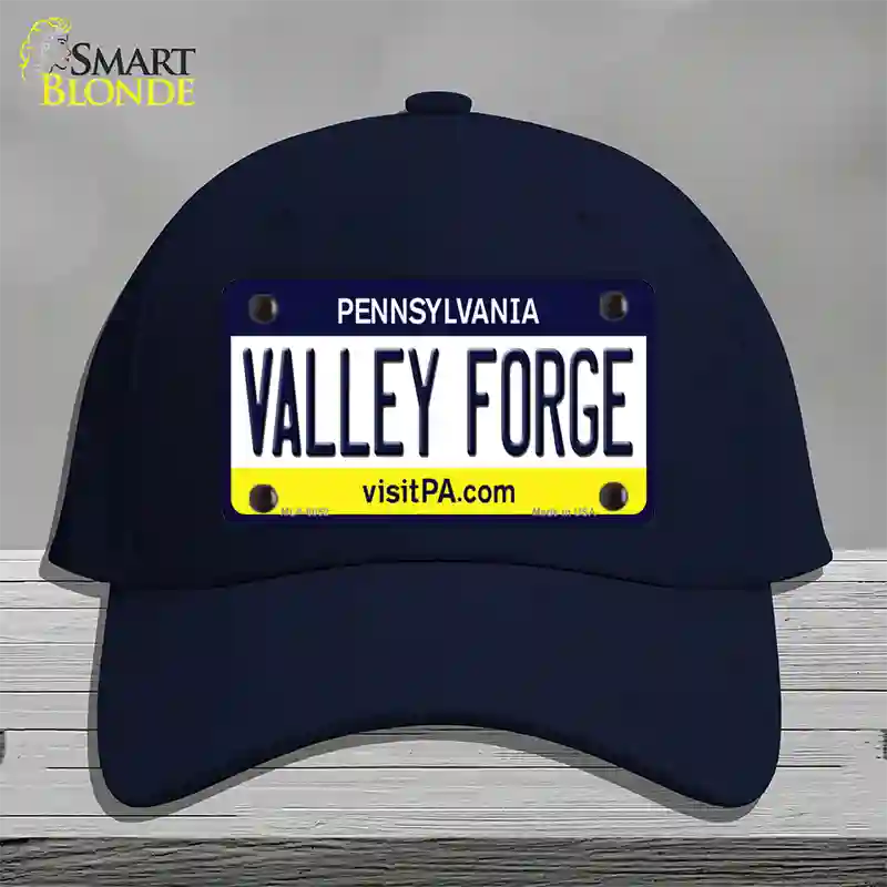 Valley Forge Pennsylvania State Novelty License Plate Hat Cotton / Navy